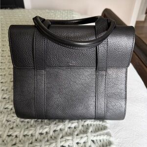 Shinola Black Leather Tote Bag